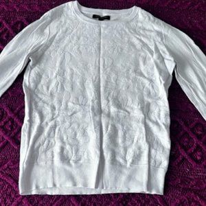 Banana Republic Jacquard Sweater Pink, Size S